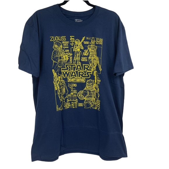 Star Wars Graphic Shirt XL Blue Yellow - Picture 1 of 10